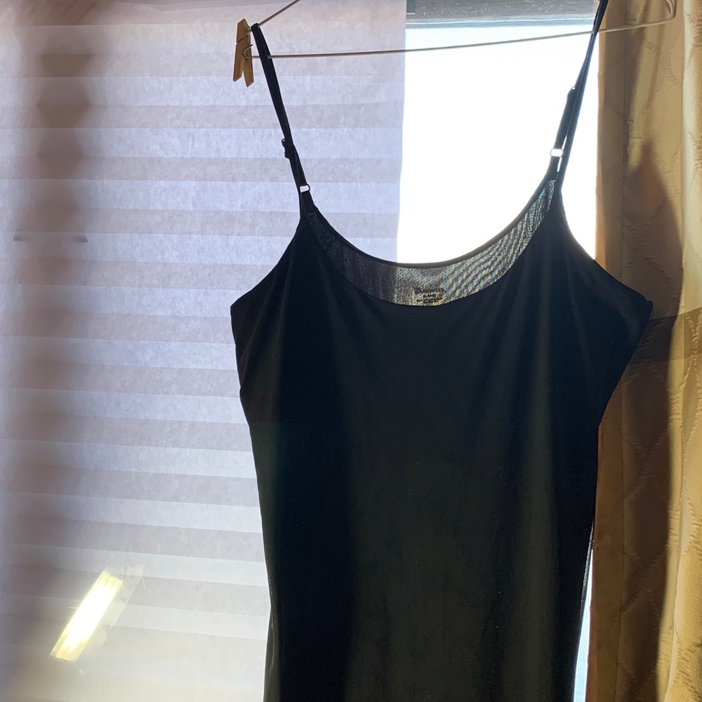 No Boundaries Black Mesh Overlay Maxi Dress XL 16-18 Formal Minimalist Goth - Picture 3 of 11